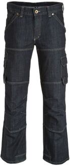 FHB WILHELM Jeans Werkbroek met kniestukken 22659 (Lycra-Stretch) Zwart/Marineblauw - NL:42 BE:36