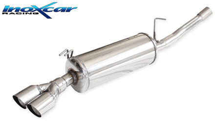 Fiat 100% RVS Sportuitlaat passend voor Fiat Barchetta 1.8 2x70mm Racing IXFIBA01RA