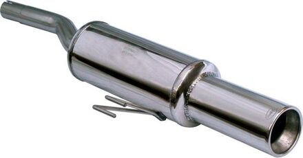 Fiat 100% RVS Sportuitlaat passend voor Fiat Punto (176) 60 1.2 102mm