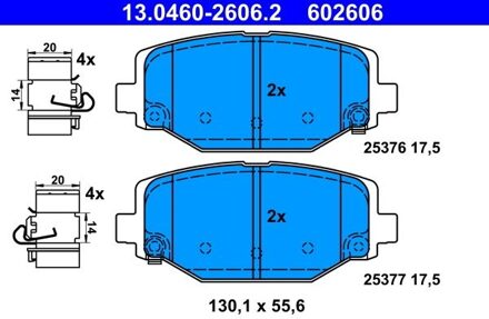 Fiat Ate Remblokset 13046026062