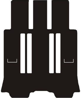 Fiat Automat achterzijde passend voor Fiat Ulysse 7 stoelen 2002 - 2011 MSN1360825