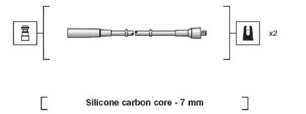 Fiat Bougiekabelset MSK1197