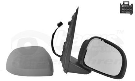 Fiat Buitenspiegel Rechts Elektrisch + temp.sensor