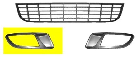 Fiat BUMPERGRILL ONDER RECHTS met MISTLICHTGAT 1629594