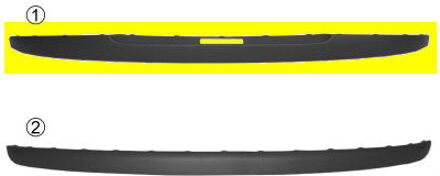 Fiat BUMPERLIJST ACHTERBUMPER 3-deurs (ELX & HLX) 1620550