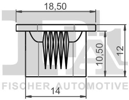 Fiat Clip, sier- /beschermingslijst 336001525