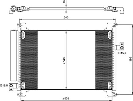 Fiat Condensor, airconditioning 35941