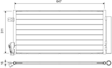 Fiat Condensor, airconditioning 814377
