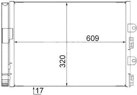 Fiat Condensor, airconditioning AC561000S