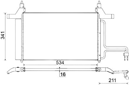 Fiat Condensor, airconditioning AC790000S