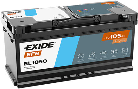 Fiat Exide Accu Start-Stop EFB EL1050 105 Ah EL1050