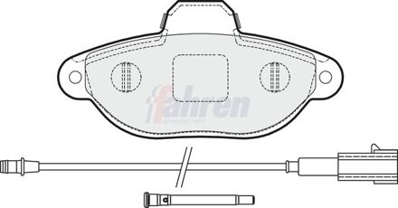 Fiat Fahren Remblokkenset FBP3141