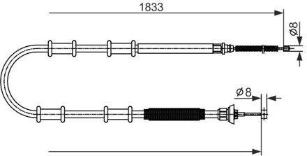 Fiat Handremkabel Bc2593 BC2593