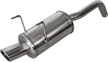 Fiat InoxCar uitlaat passend voor Fiat 500 1.2 (69pk) 2007- Ø40mm 90x70mm IXFICQ0790