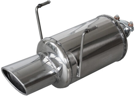 Fiat InoxCar uitlaat passend voor Fiat 500 1.2 (69pk) 2013-2015 120x80mm IXFICQ11120