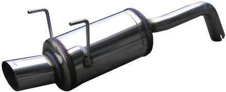 Fiat InoxCar uitlaat passend voor Fiat 500 1.4 16v (100pk) 2007- 90x70mm IXFICQ0290