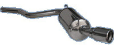 Fiat InoxCar uitlaat passend voor Fiat Cinquecento 0.9/1.1 Sporting 1994- 80mm IXFICQ0180