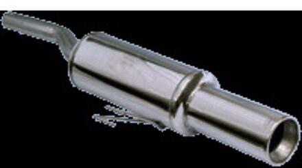 Fiat InoxCar uitlaat passend voor Fiat Punto (176) 55 1.1 102mm IXFIPN01102