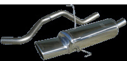 Fiat InoxCar uitlaat passend voor Fiat Punto (188) 1.2/1.2 Sporting 1999- 120mm IXFIPN08120