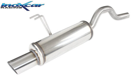 Fiat InoxCar uitlaat passend voor Fiat Punto (188) 1.2 Sporting 80 pk 1999-2003 1x90mm Rally IXFIPN0890RA