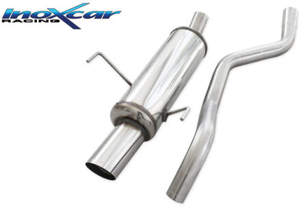 Fiat InoxCar uitlaat passend voor Fiat Punto (188) 1.8 16v HGT 131pk 1999-2003 1x90mm Rally IXFIPN0990RA
