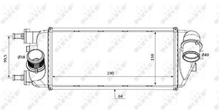 Fiat Intercooler, inlaatluchtkoeler 30183