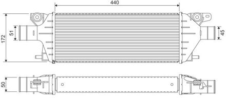 Fiat Intercooler, inlaatluchtkoeler 818379
