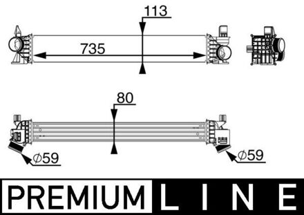 Fiat Intercooler, inlaatluchtkoeler CI217000P