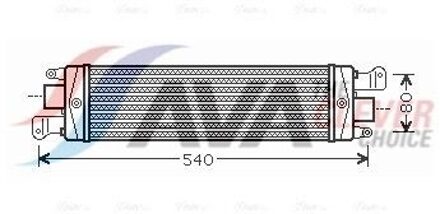 Fiat Intercooler, inlaatluchtkoeler FTA4337