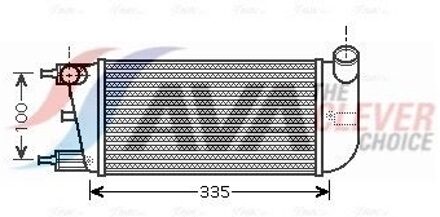 Fiat Intercooler, inlaatluchtkoeler FTA4352