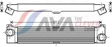 Fiat Intercooler, inlaatluchtkoeler FTA4353