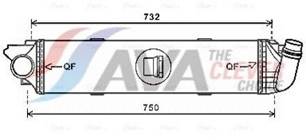 Fiat Intercooler, inlaatluchtkoeler RT4622