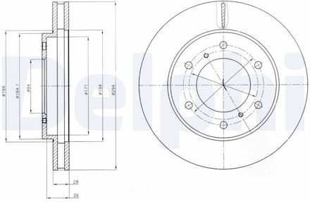 Fiat Jeu De 2 Disques De Frein BG4257