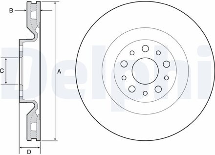 Fiat Jeu De 2 Disques De Frein BG4556
