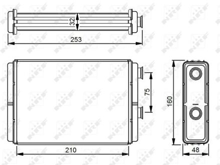 Fiat Kachelradiateur, interieurverwarming 53233
