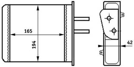 Fiat Kachelradiateur, interieurverwarming AH159000S