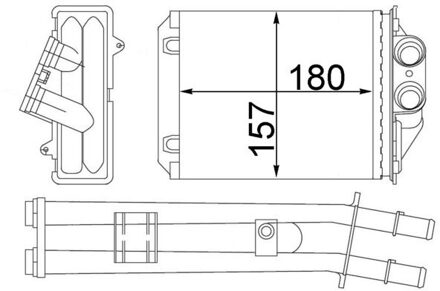 Fiat Kachelradiateur, interieurverwarming AH213000S