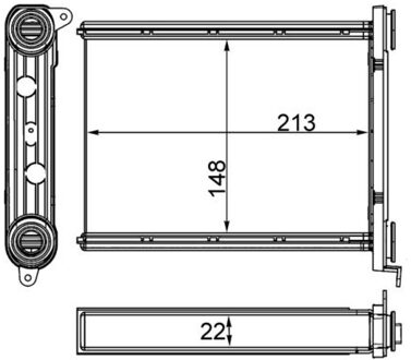 Fiat Kachelradiateur, interieurverwarming AH259000S