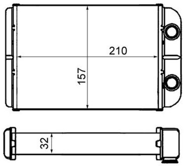Fiat Kachelradiateur, interieurverwarming AH58000S