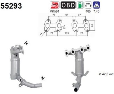 Fiat Katalysator 55293