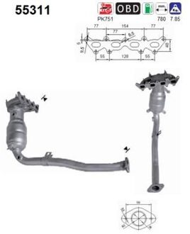 Fiat Katalysator 55311