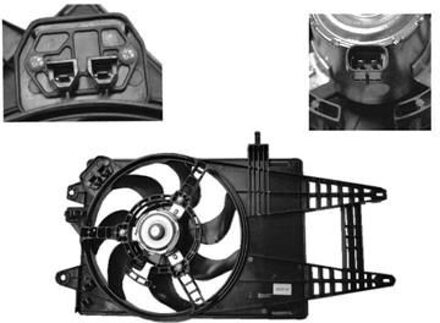 Fiat KOELVENTILATOR COMPLEET 1,4 16V met AIRCO 1622745
