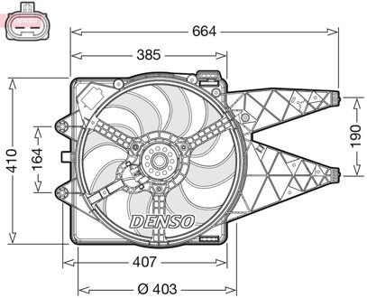 Fiat Koelventilator DER09309