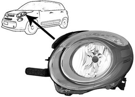 Fiat Koplamp 1609965M