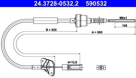 Fiat Koppelingkabel 24372805322