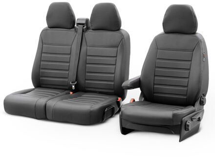 Fiat New York Design Kunstleder Stoelhoezenset 2+1 passend voor Renault Trafic/Fiat Talento/Nissan NV300 OT51041OOBOSPNY
