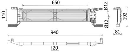 Fiat Oliekoeler, automatische transmissie CLC324000P