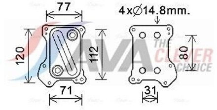Fiat Oliekoeler, motorolie OL3686