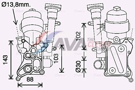 Fiat Oliekoeler, motorolie OL3686H