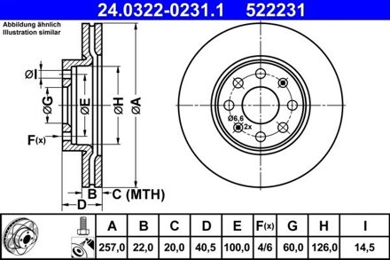 Fiat Powerdisc Remschijf 24032202311